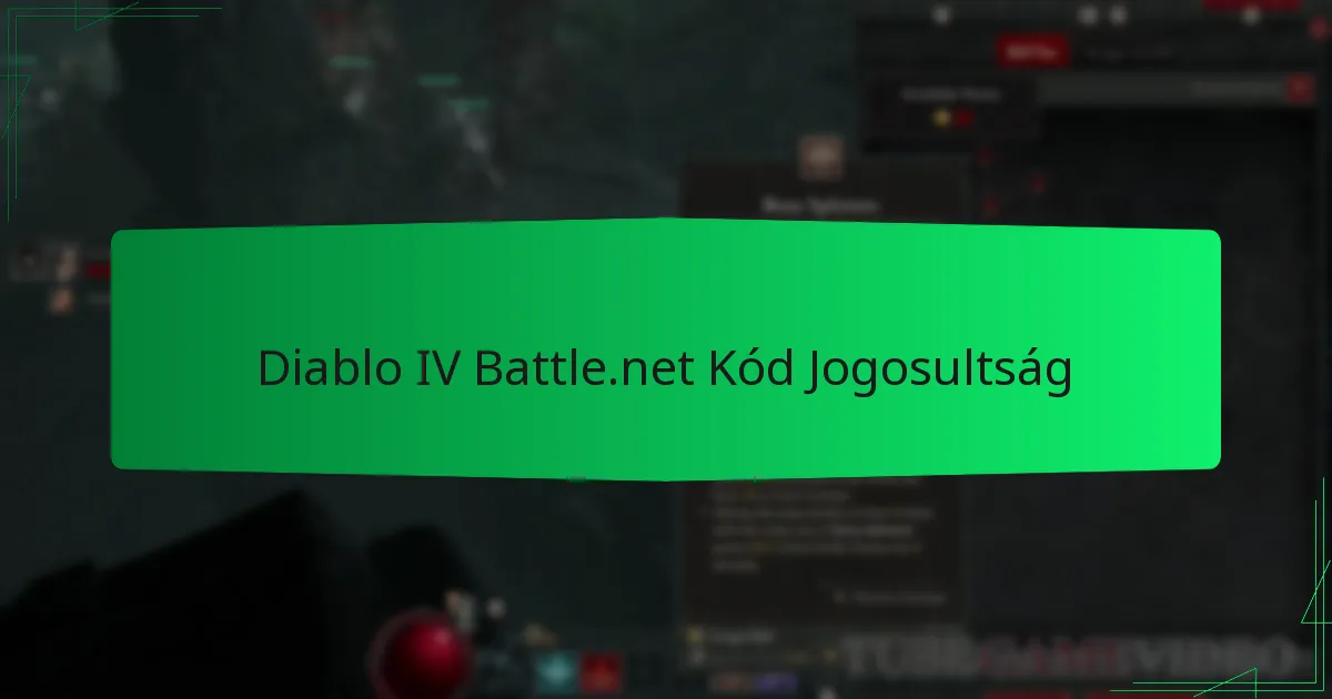 Diablo IV Battle.net Kód Jogosultság