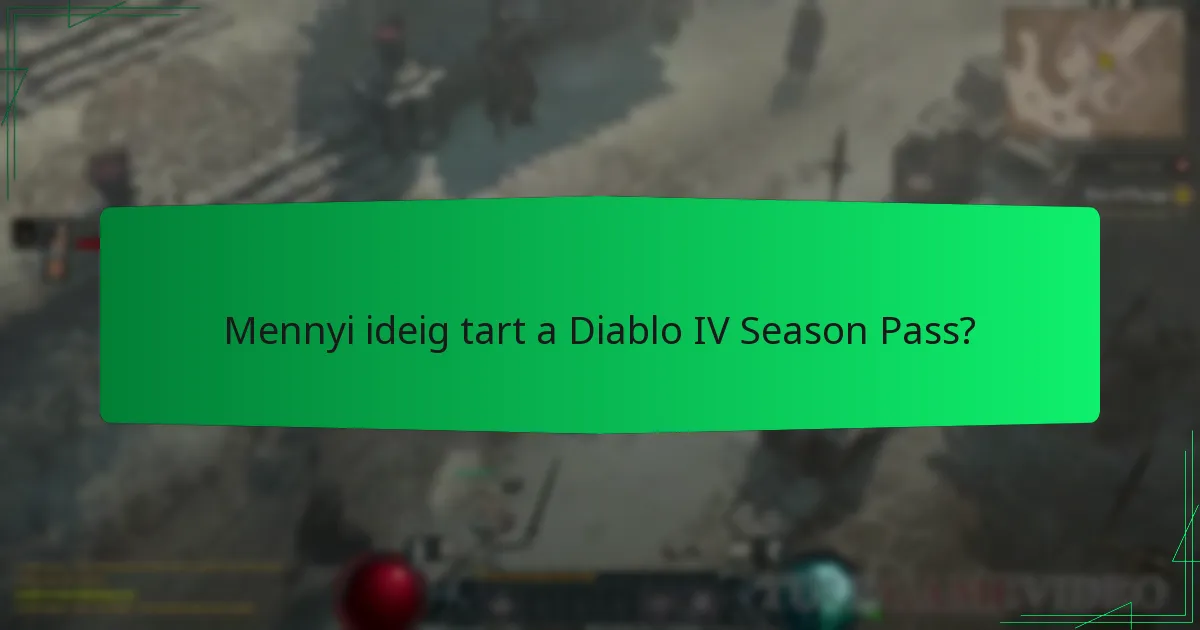 Mennyi ideig tart a Diablo IV Season Pass?